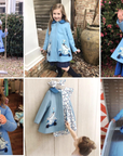 Girls Aldrich and Madame De Bleu Coat - Willa Heart Collection
