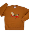Ladies Beau Horse Embroidered Sweatshirt