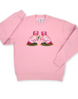 Ladies Bitsy and Tipsy Embroidered Sweatshirt - Willa Heart Collection