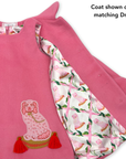 Girls Pink Buffy and Muffy Coat - Willa Heart Collection