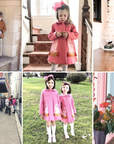 Girls Pink Buffy and Muffy Coat - Willa Heart Collection