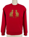 Ladies Cheetah Embroidered Sweatshirt - Willa Heart Collection