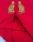 Ladies Cheetah Embroidered Sweatshirt - Willa Heart Collection