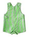 Green Gingham Alligator Romper