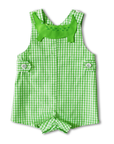 Green Gingham Alligator Romper