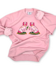 Ladies Bitsy and Tipsy Embroidered Sweatshirt - Willa Heart Collection