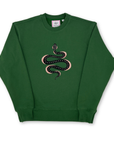 Ladies Apple the Snake Embroidered Sweatshirt - Willa Heart Collection