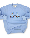 Ladies Tisket and Tasket Embroidered Sweatshirt - Willa Heart Collection