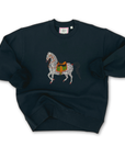 Ladies Parade Zebra Embroidered Sweatshirt - Willa Heart Collection