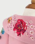 a video showcasing the closeup detail designs of Rainbow Bloom Dress