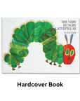 The Very Hungry Caterpillar Hardcover Book by Eric Carle, a classic children’s picture book with interactive pages and colorful illustrations.