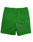 Back view of Very Hungry Caterpillar™ green cotton shorts for toddlers and kids, featuring an elastic waistband for comfort and easy pull-on styling