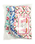 Little Goodall Willa Heart Cotton Bloomer Trio in gift-ready packaging. Three colorful bloomers in clear packaging for summer wear