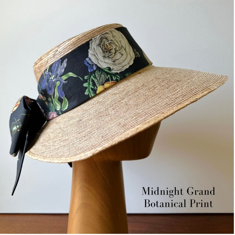 Molly Goodall Midnight Grand Botanical Middy Bow Hatband