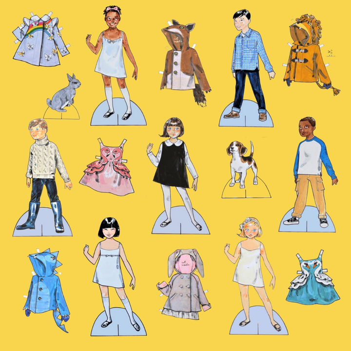 Print your own Little Goodall Paperdolls!