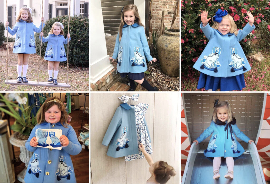 Girls Aldrich and Madame De Bleu Coat - Willa Heart Collection