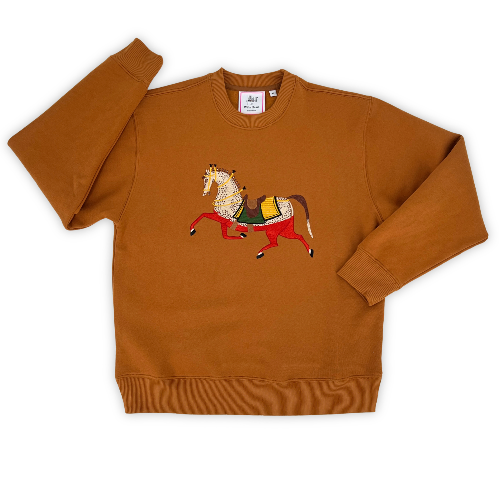 Ladies Beau Horse Embroidered Sweatshirt