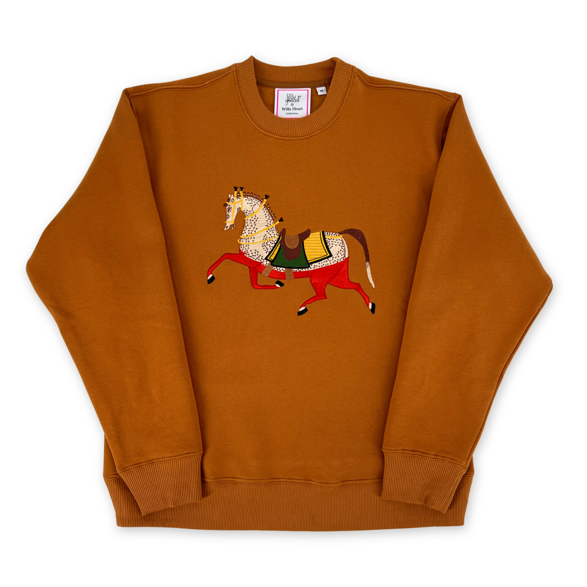 Ladies Beau Horse Embroidered Sweatshirt