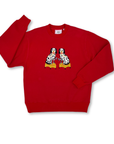 Ladies Nip & Tuck Martini Dogs Embroidered Sweatshirt - Willa Heart Collection