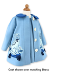 Girls Aldrich and Madame De Bleu Coat - Willa Heart Collection