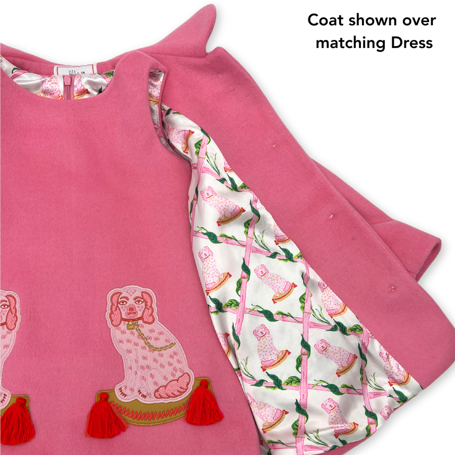 Girls Pink Buffy and Muffy Coat - Willa Heart Collection