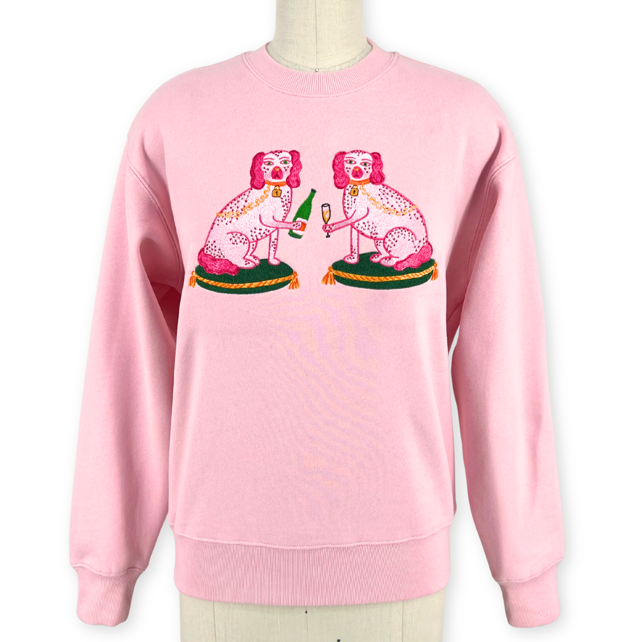 Ladies Bitsy and Tipsy Embroidered Sweatshirt - Willa Heart Collection
