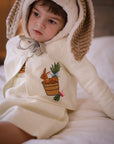 Heirloom Embroidered Linen Bunny Jacket