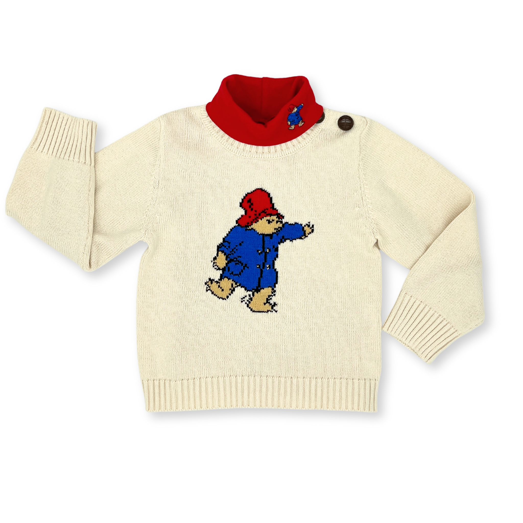 Kids Paddington™ Bear Sweater - Red Hat Edition