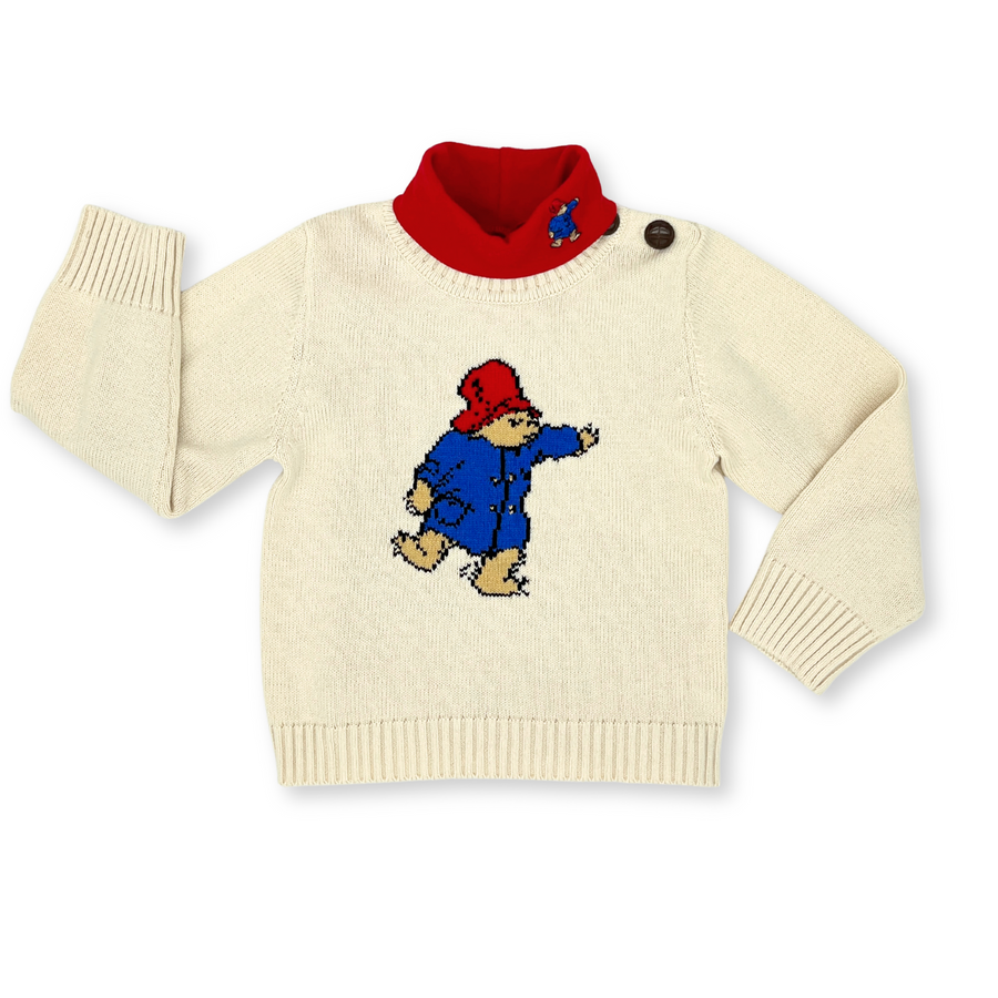 Kids Paddington Bear Sweater - Red Hat Edition