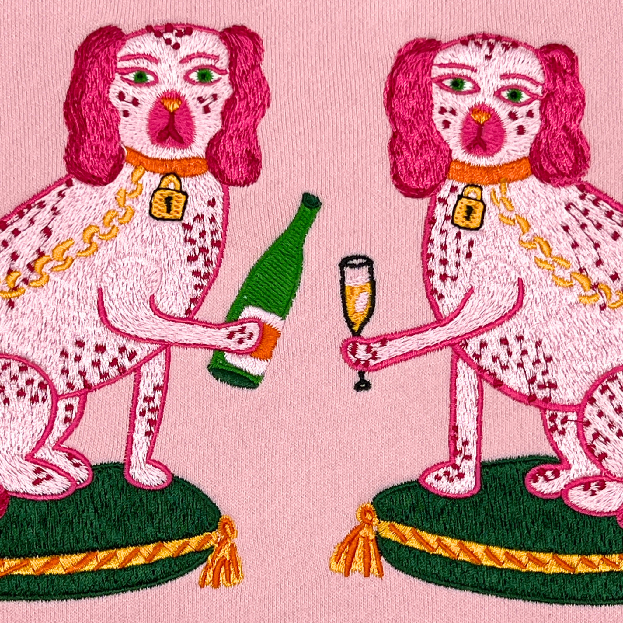 Ladies Bitsy and Tipsy Embroidered Sweatshirt - Willa Heart Collection