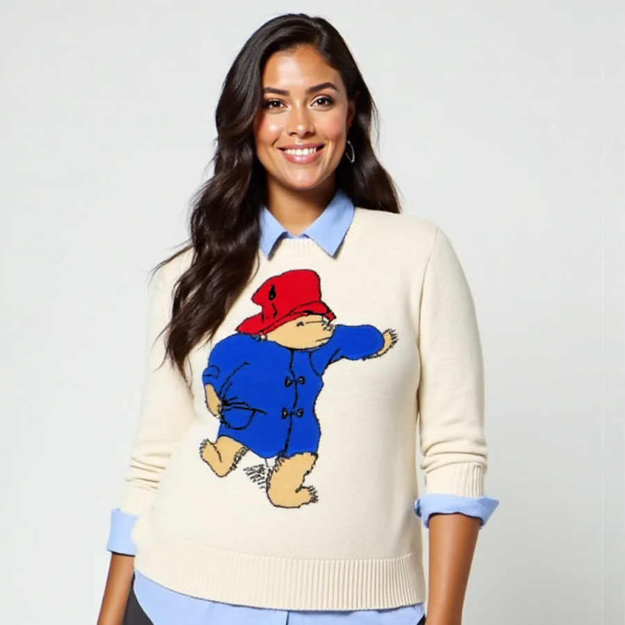 Adult Paddington Bear Sweater - Red Hat Edition