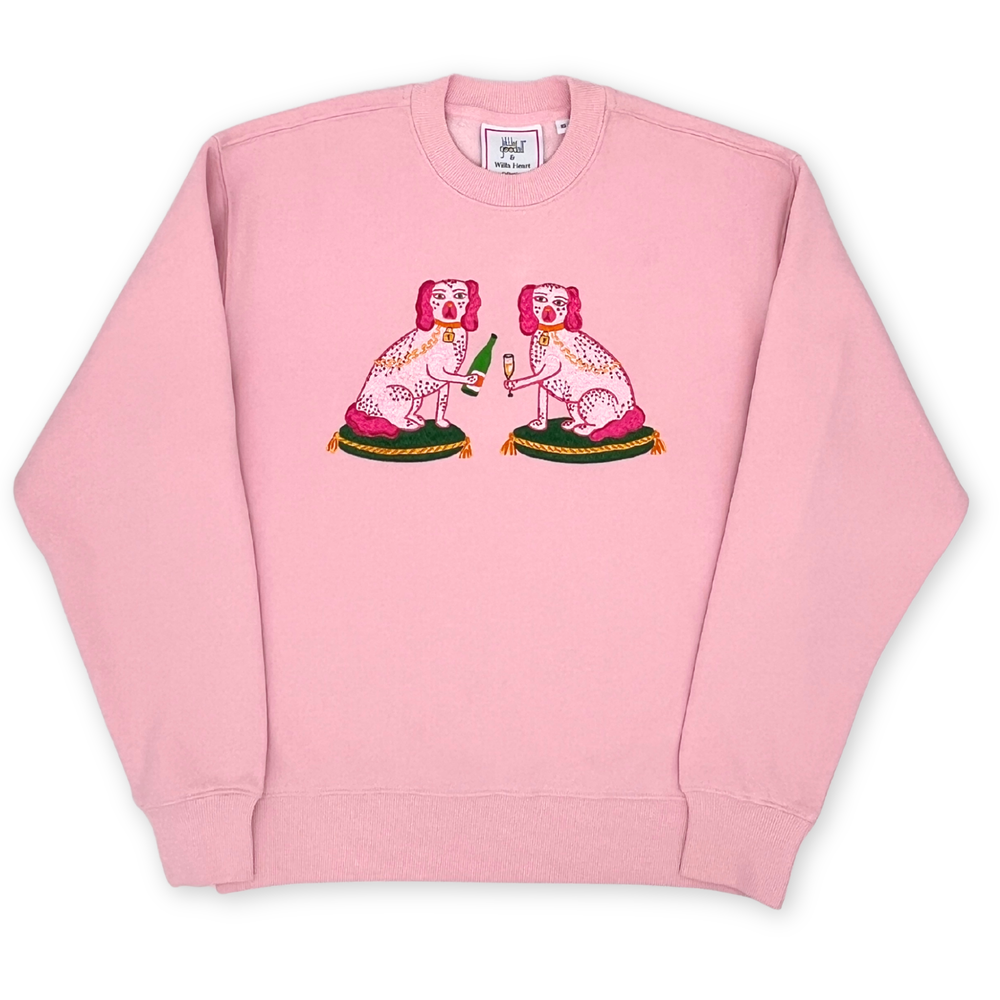 Ladies Bitsy and Tipsy Embroidered Sweatshirt - Willa Heart Ladies Bitsy and Tipsy Embroidered Sweatshirt - Willa Heart