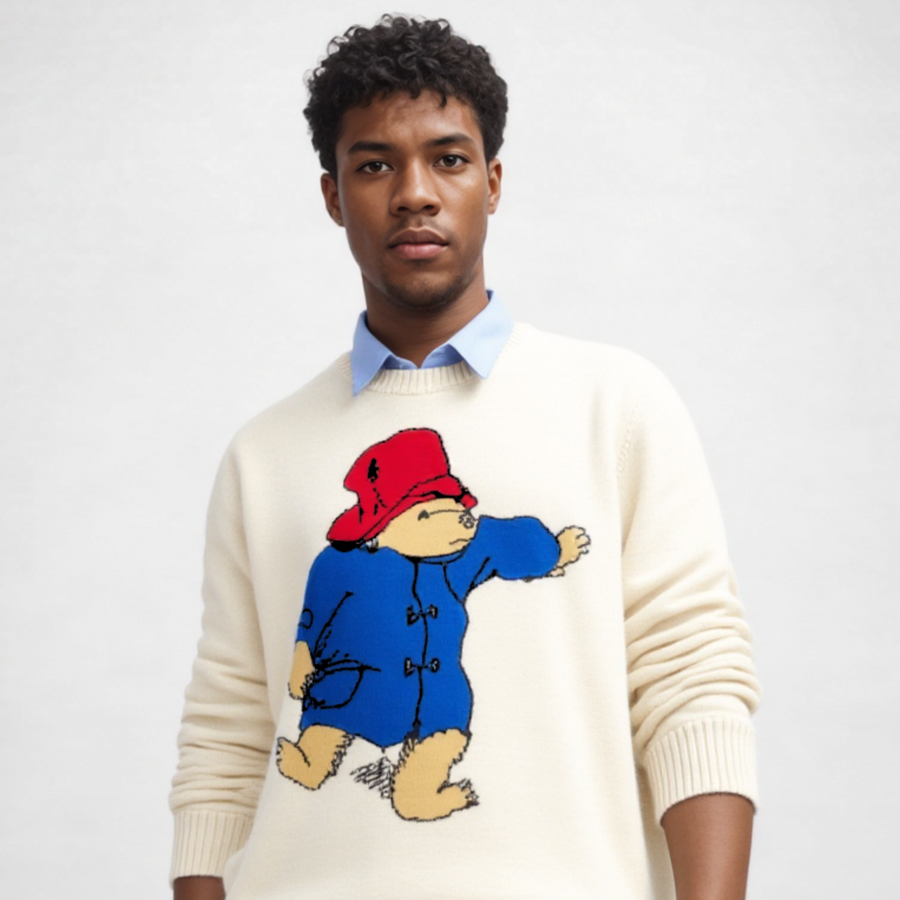 Adult Paddington Bear Sweater - Red Hat Edition
