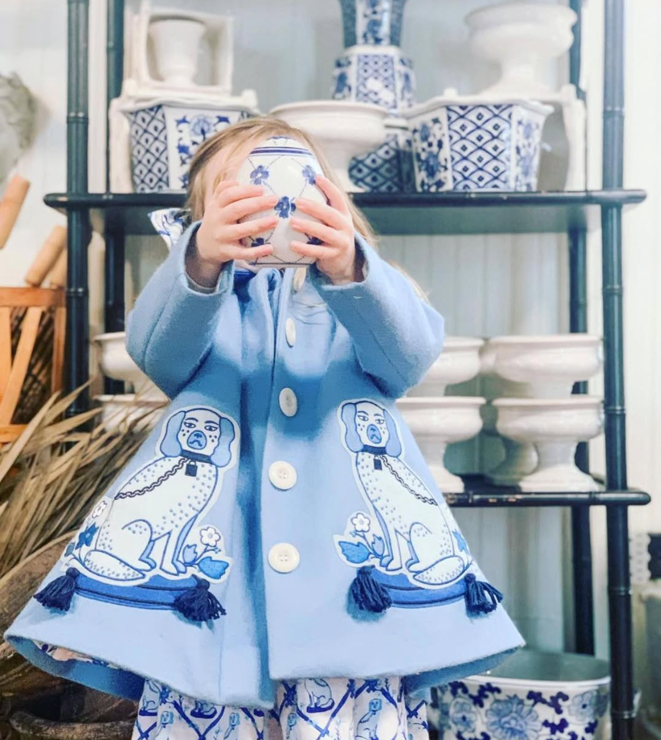 Girls Aldrich and Madame De Bleu Coat - Willa Heart Collection