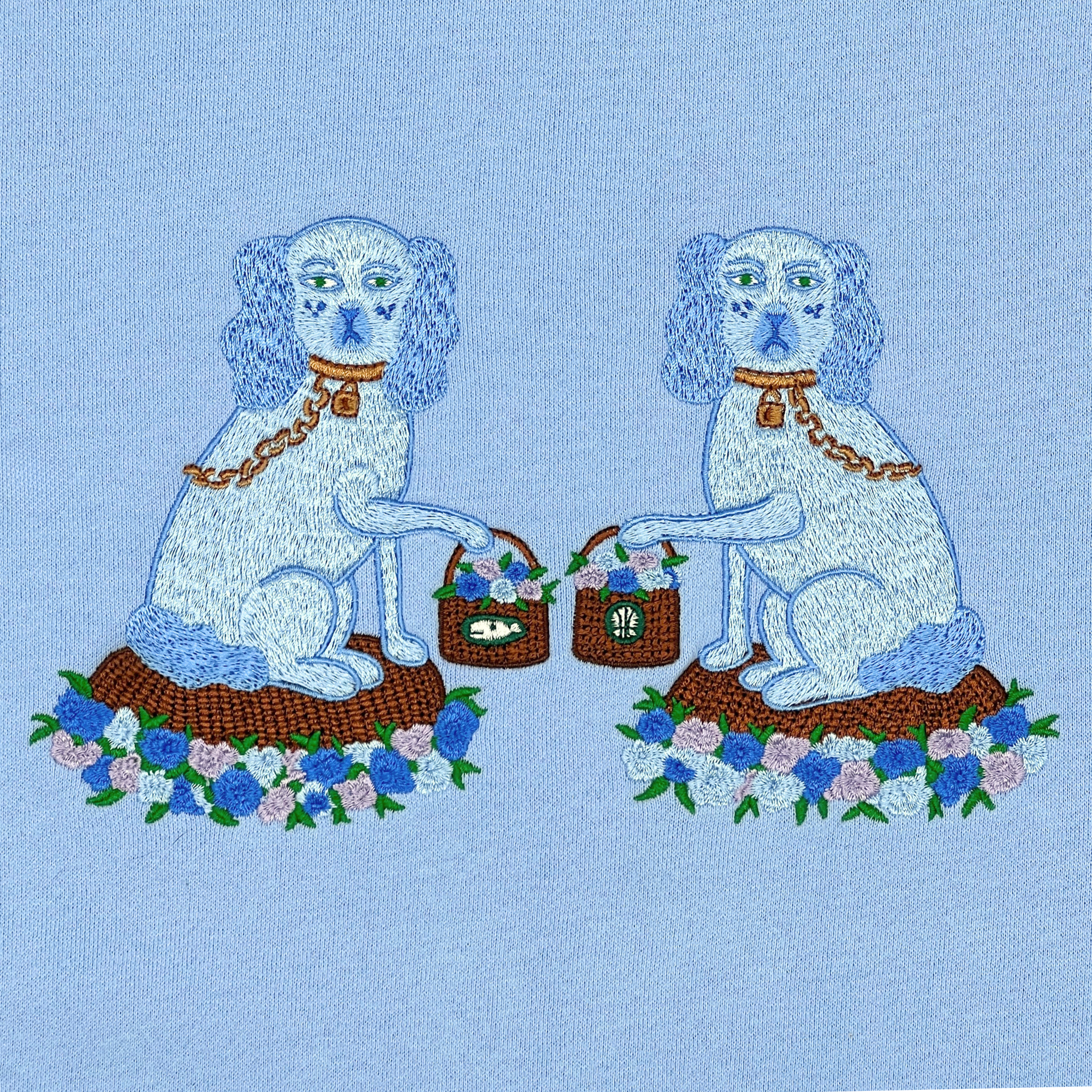 Ladies Tisket and Tasket Embroidered Sweatshirt - Willa Heart Collection