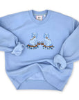 Ladies Tisket and Tasket Embroidered Sweatshirt - Willa Heart Collection