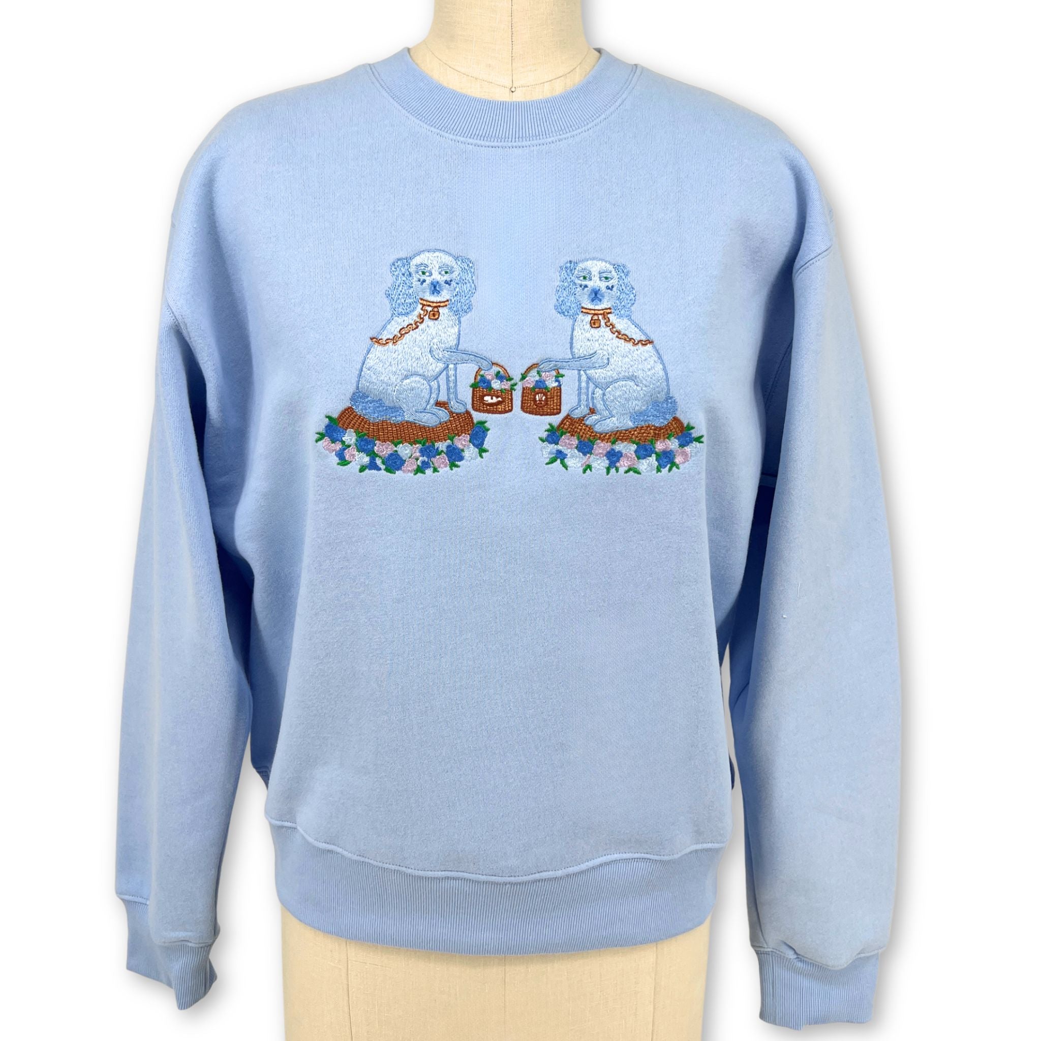 Ladies Tisket and Tasket Embroidered Sweatshirt - Willa Heart Collection