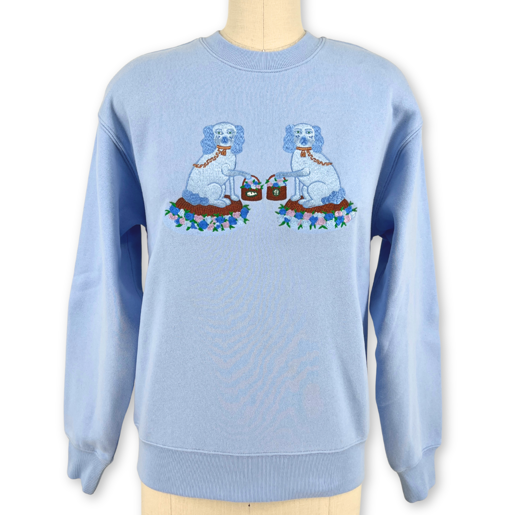 Ladies Tisket and Tasket Embroidered Sweatshirt - Willa Heart Collection