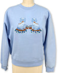 Ladies Tisket and Tasket Embroidered Sweatshirt - Willa Heart Collection