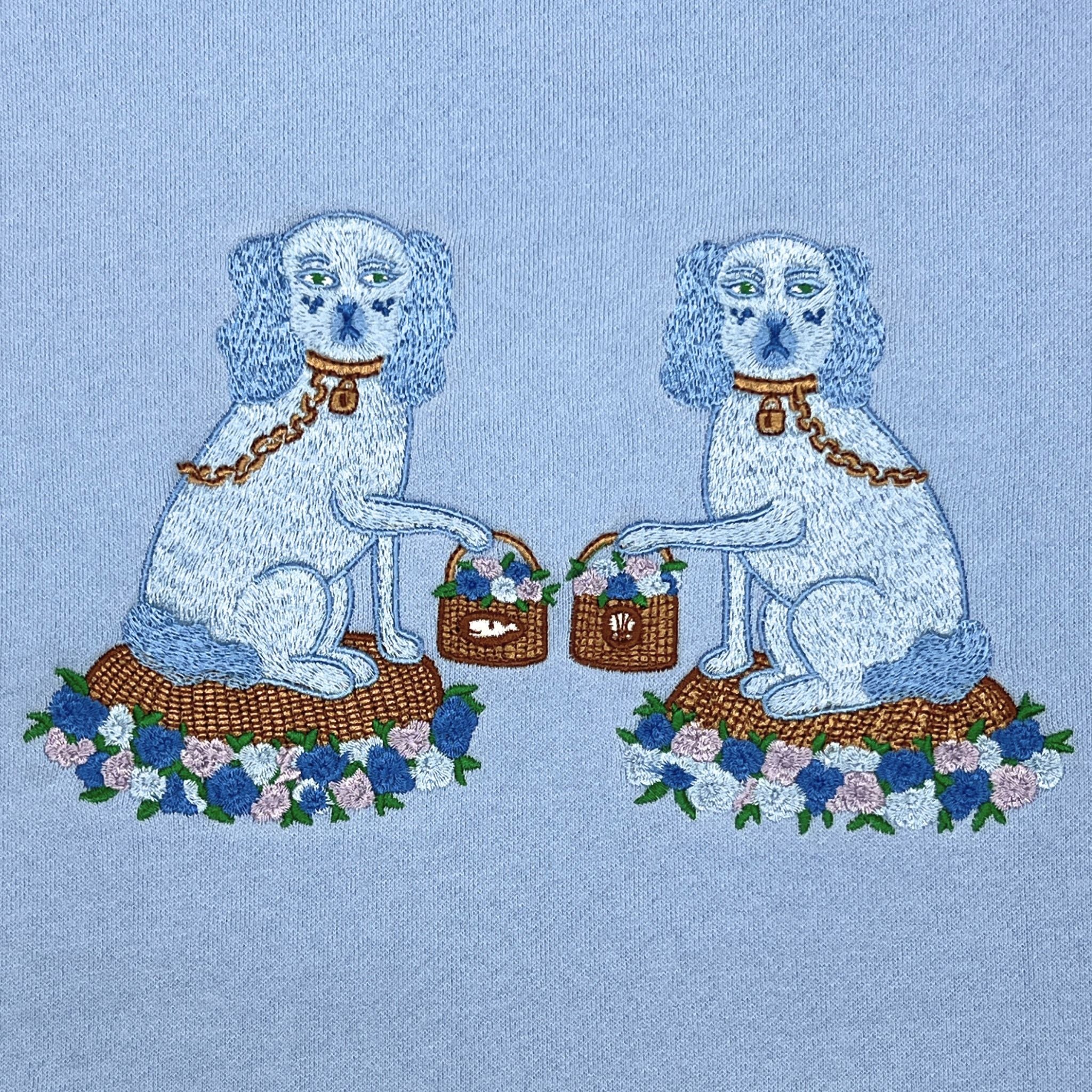 Ladies Tisket and Tasket Embroidered Sweatshirt - Willa Heart Collection