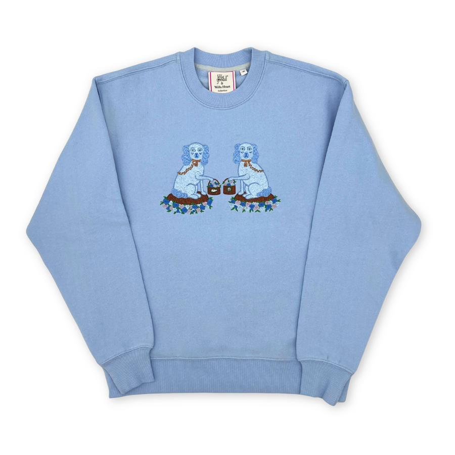 Ladies Tisket and Tasket Embroidered Sweatshirt - Willa Heart Collection