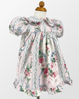 1980's Rose Chintz Party Frock, Size 2-3 Years