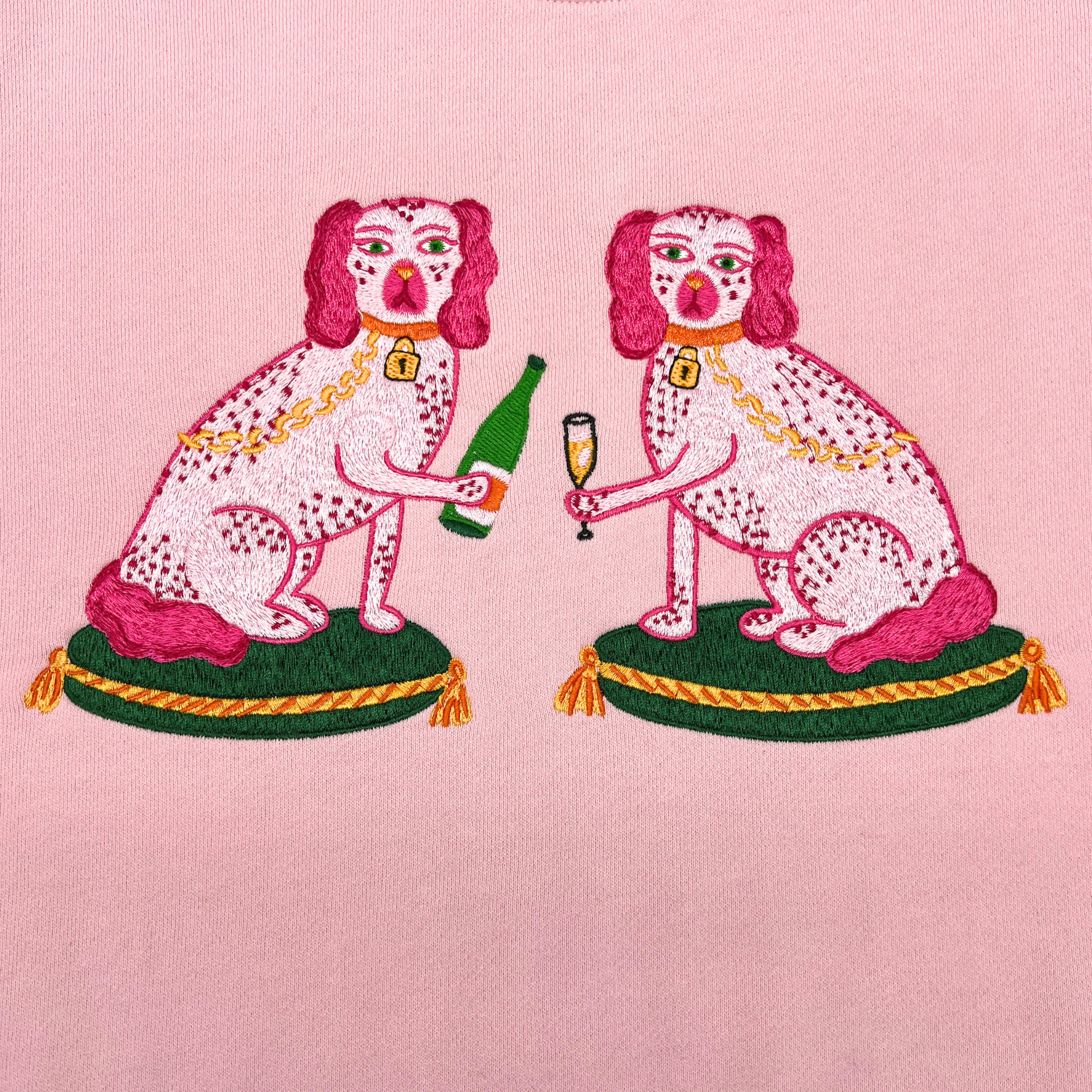 Ladies Bitsy and Tipsy Embroidered Sweatshirt - Willa Heart Collection