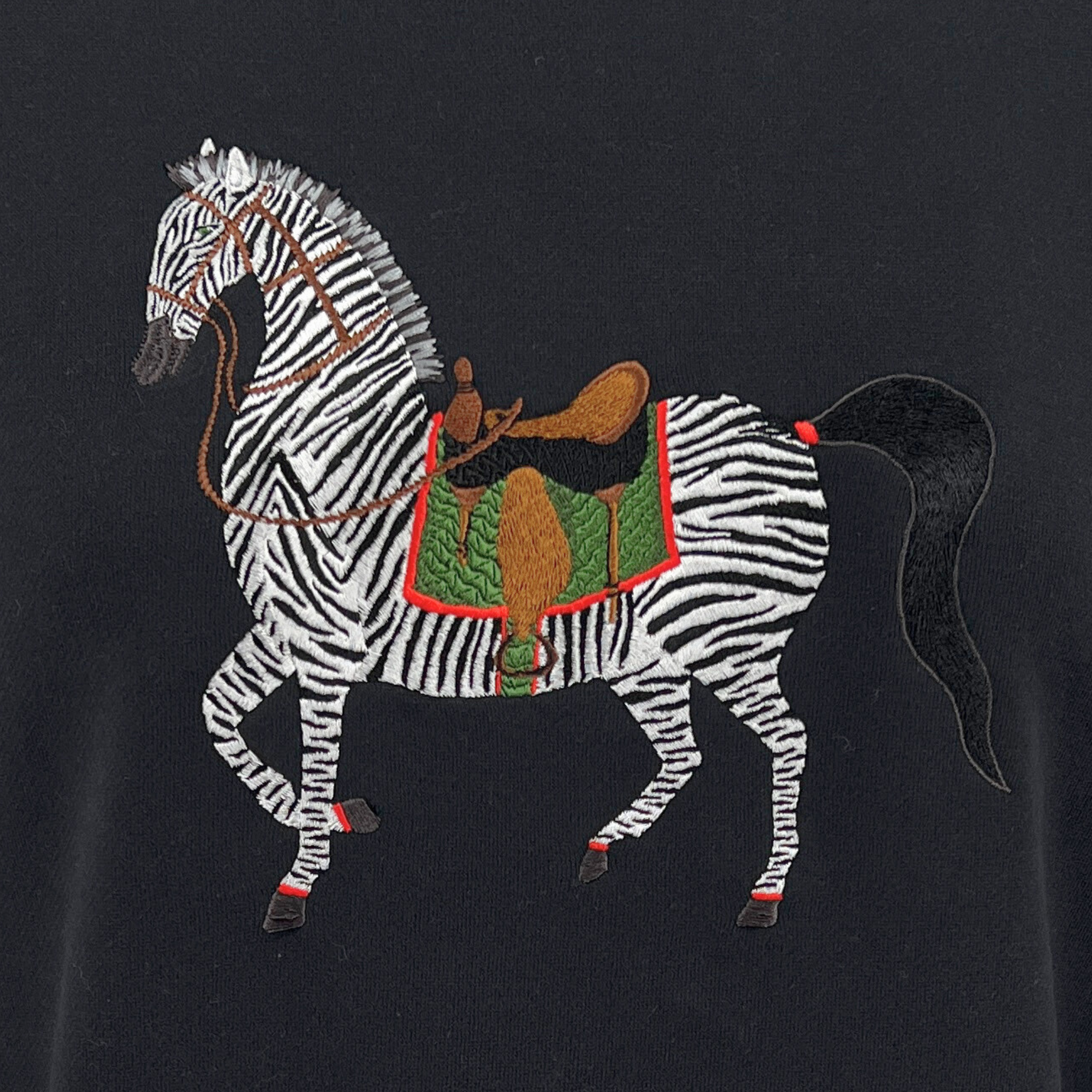 Ladies Parade Zebra Embroidered Sweatshirt - Willa Heart Collection