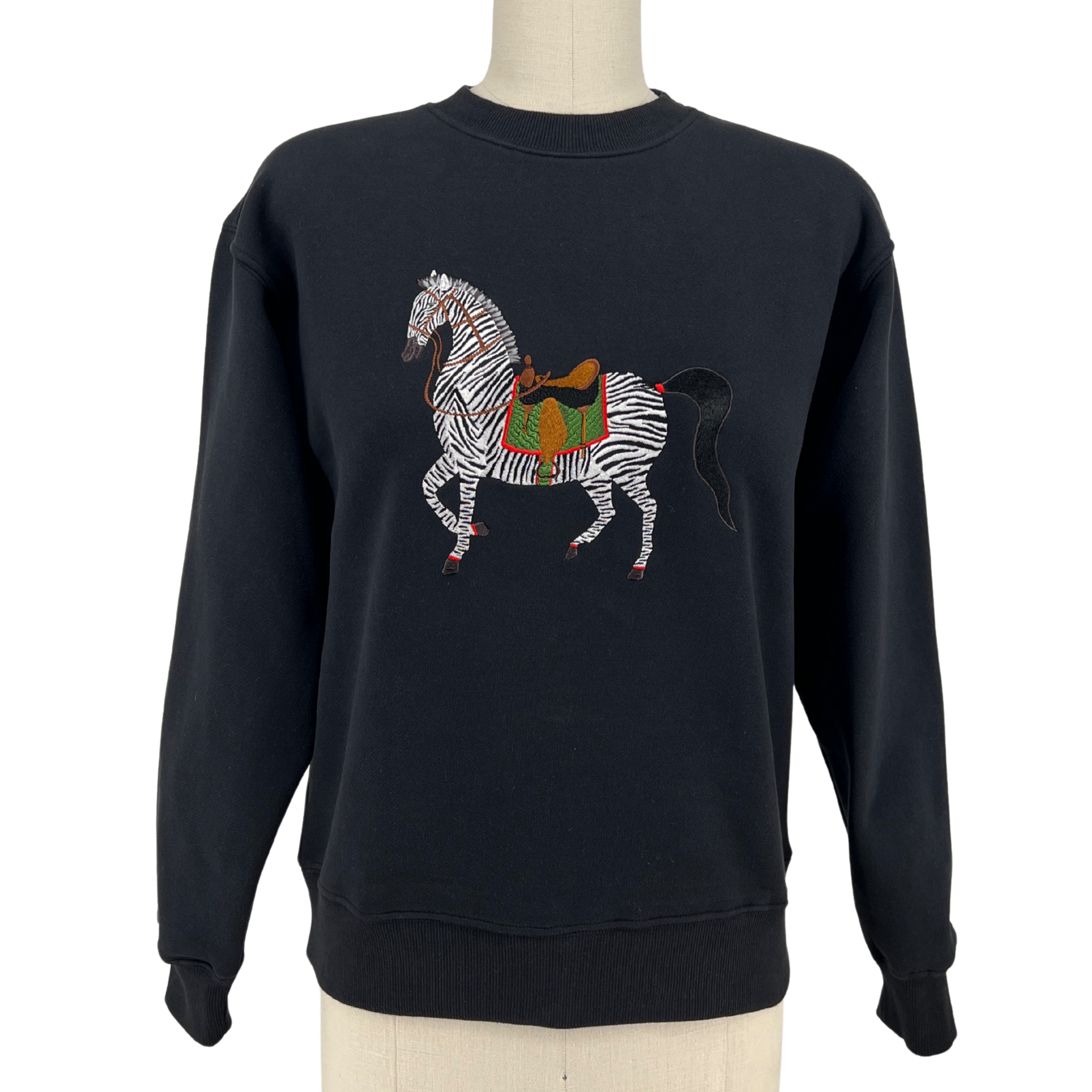 Ladies Parade Zebra Embroidered Sweatshirt - Willa Heart Collection