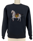 Ladies Parade Zebra Embroidered Sweatshirt - Willa Heart Collection
