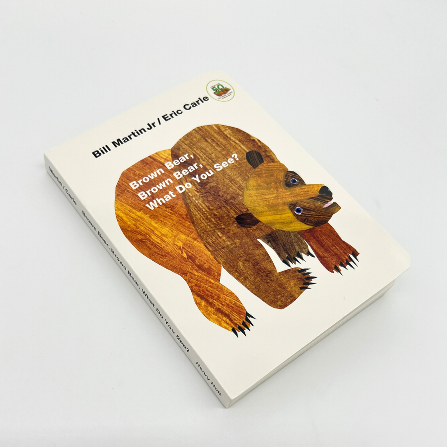 Classic Brown Bear board book with bold animal illustrations, designed for young children