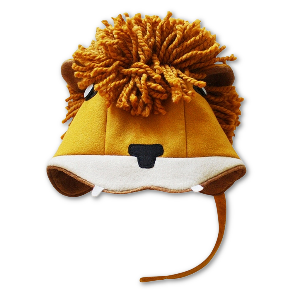 Cozy wool blend lion hat with a playful mane, sherpa lining, and adjustable chin strap for toddlers and kids