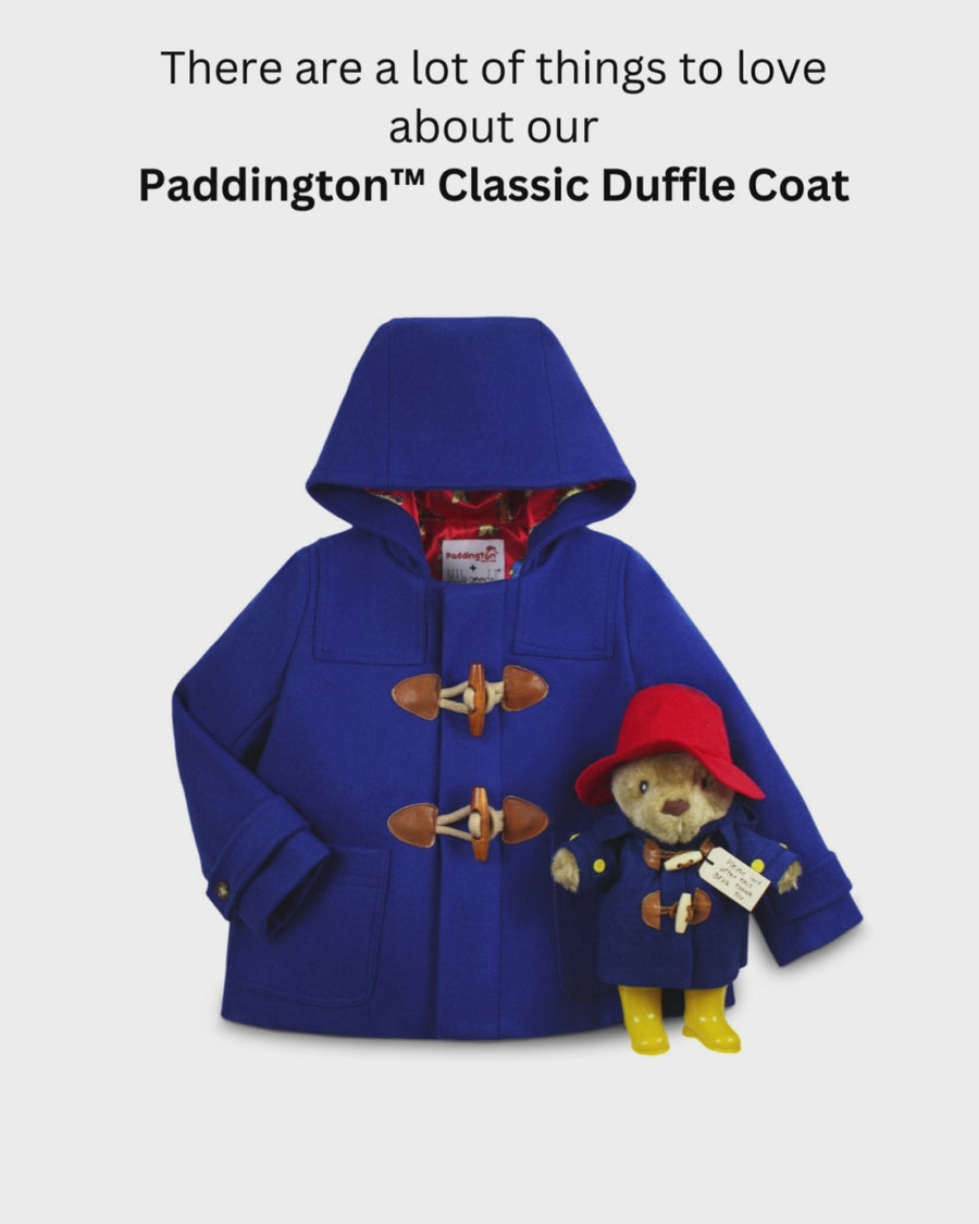 Paddington Gift Set: Classic Wool Duffle Coat with 10" Soft Toy