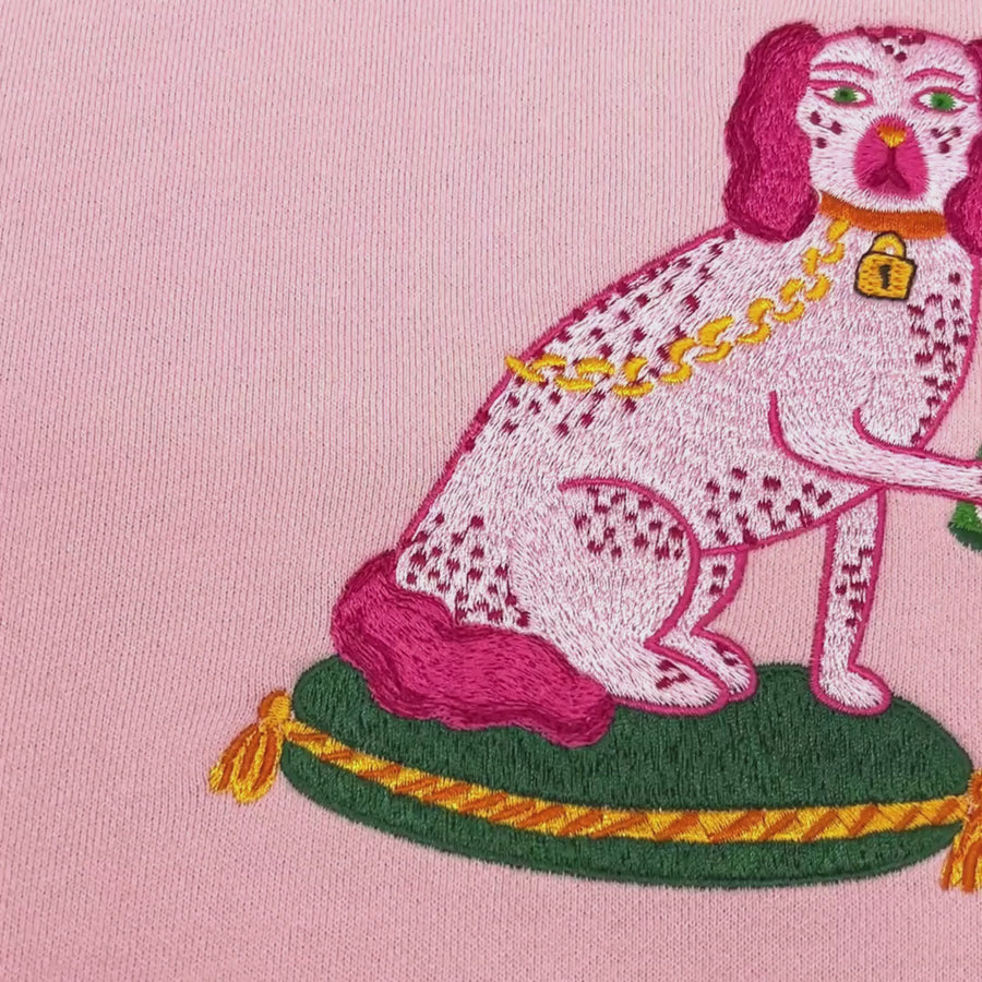Ladies Bitsy and Tipsy Embroidered Sweatshirt - Willa Heart Collection